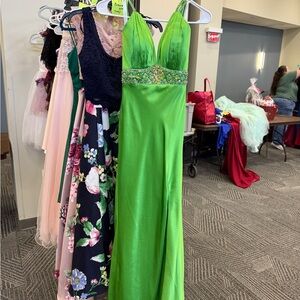Tiffany Designs Green Prom Dress